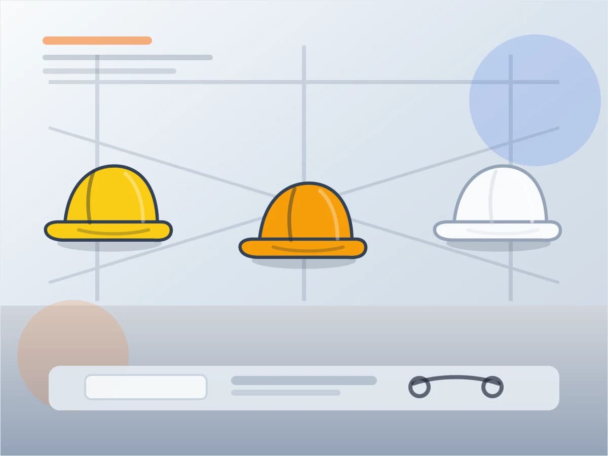 Yellow hard hats are a common baseline issue color for general construction workers and site crews.