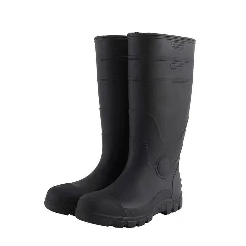 S5 Anti-Static Waterproof PVC Safety Boots with Steel Toe & Midsole