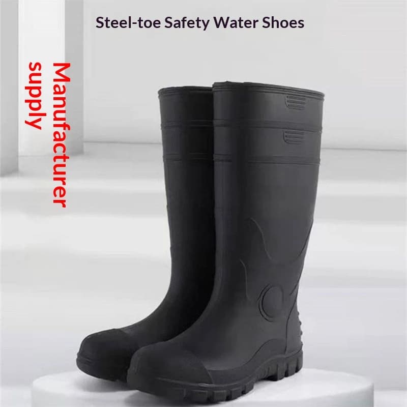 S5 Anti-Static Waterproof PVC Safety Boots with Steel Toe & Midsole 2