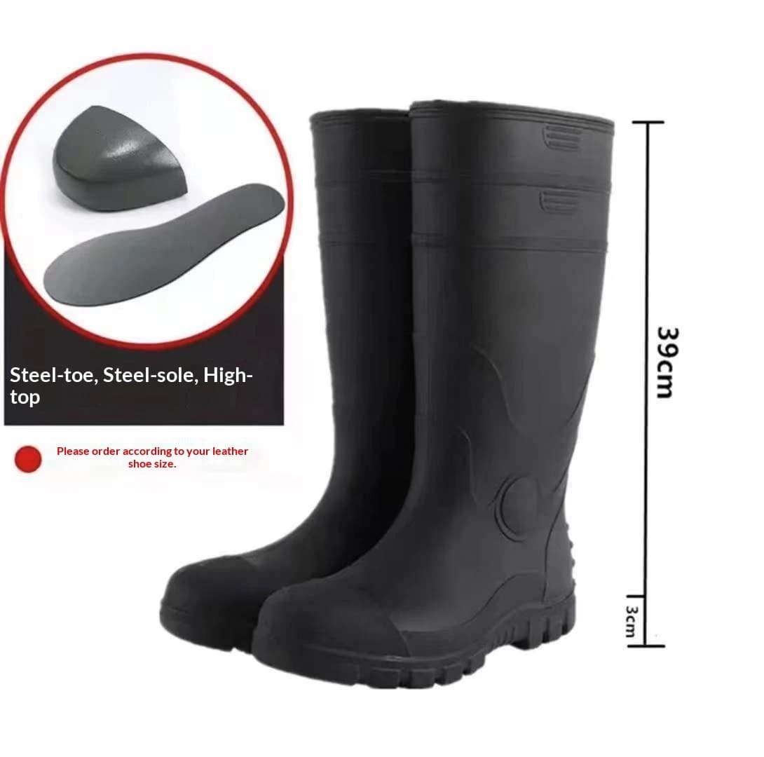 S5 Anti-Static Waterproof PVC Safety Boots with Steel Toe & Midsole 6