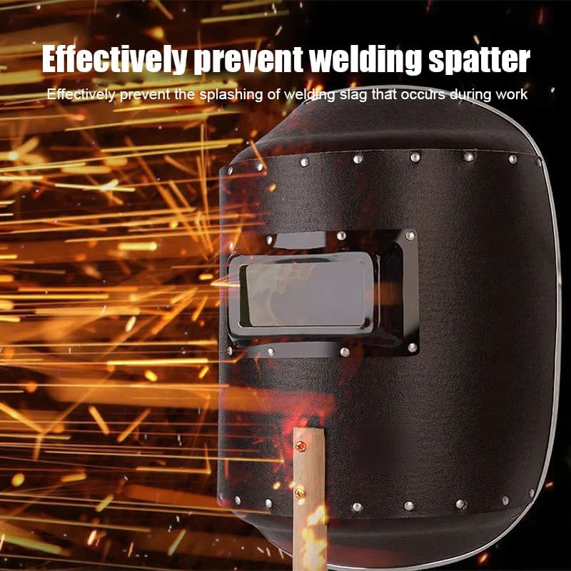 COROTC Handheld Welding Face Shield, Anti-UV/Anti-Spatter, Solar Powered 2