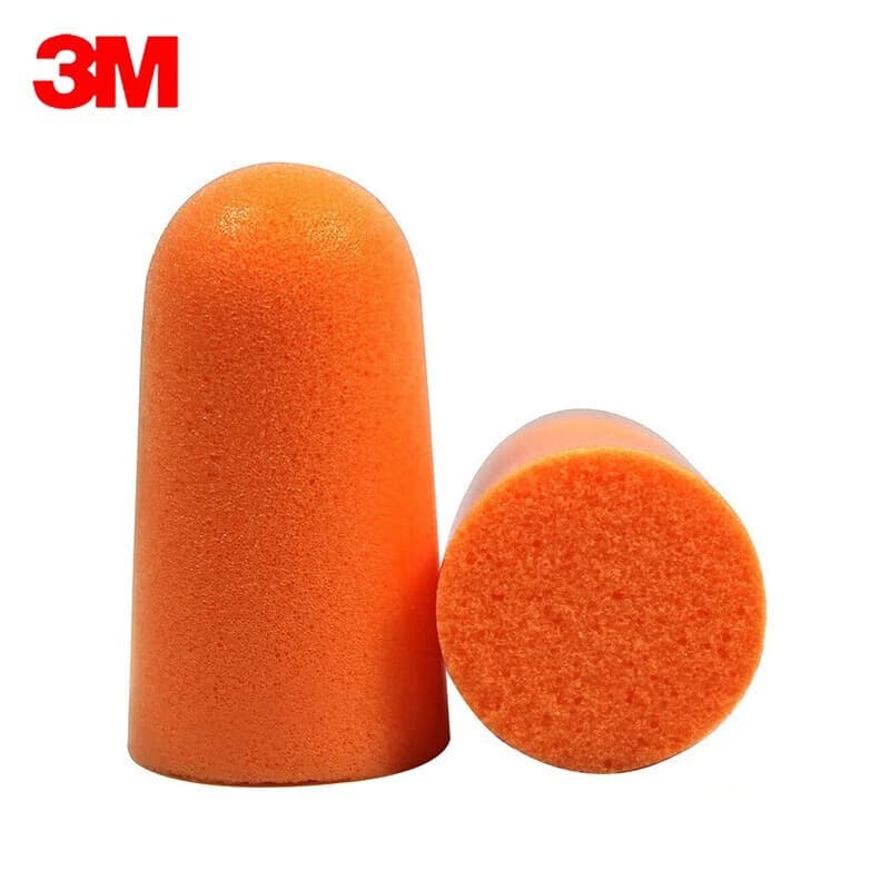 3M 1100 Disposable Foam Earplugs, Individually Packed, Orange 3