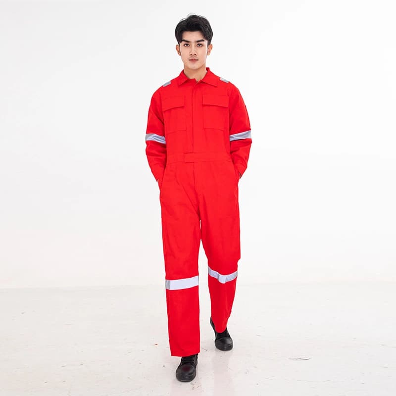Cotton Reflective Work Coverall 2