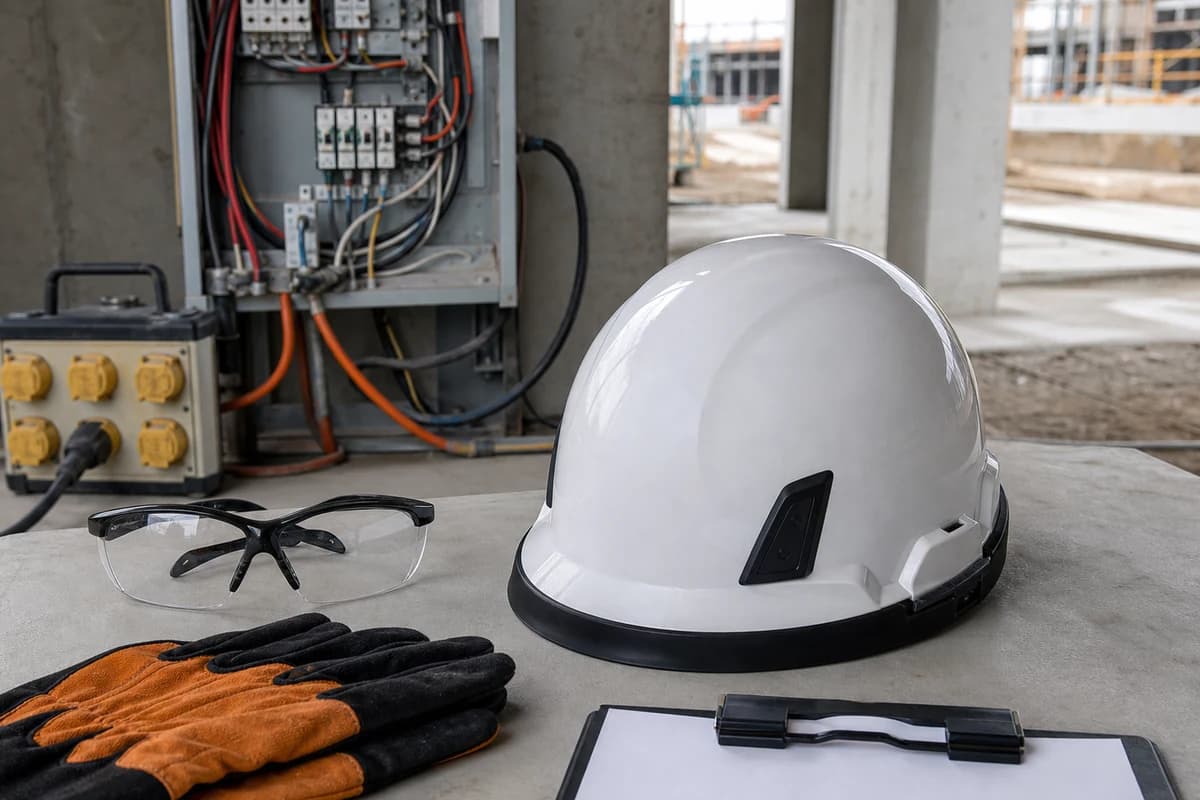 Class E hard hats are typically specified for construction work where higher electrical exposure is credible.