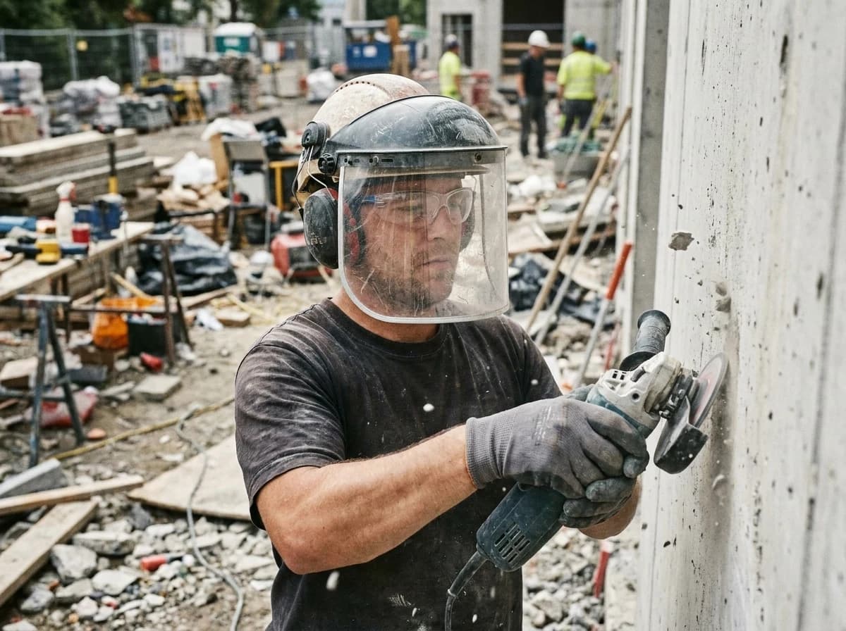 A face shield can add important coverage, but it often belongs over primary eye protection rather than replacing it.