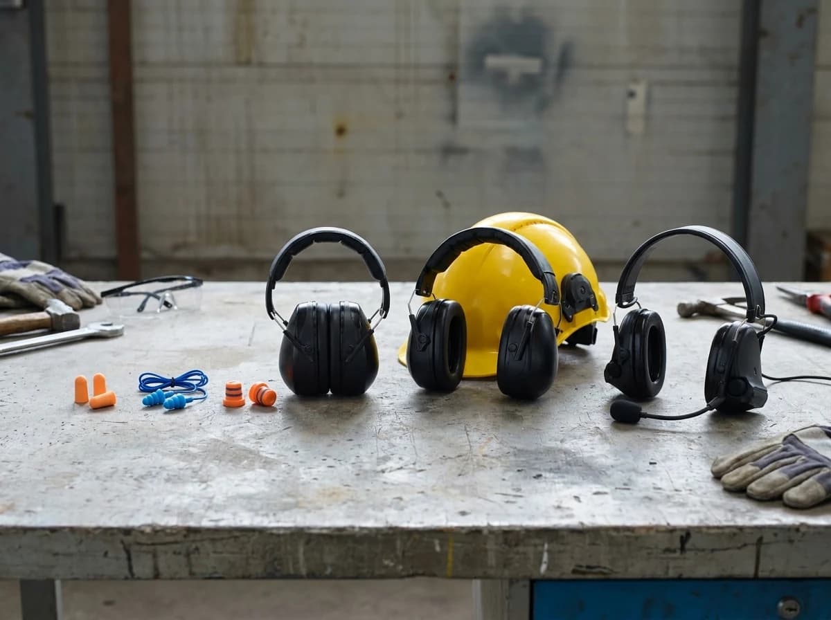 Earplugs, earmuffs, canal caps, and communication headsets solve different noise and jobsite communication problems.