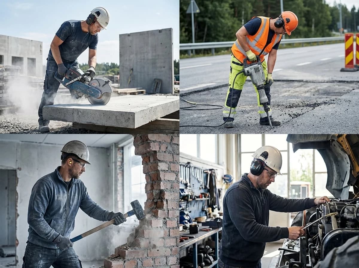 Task-based selection helps crews use hearing protection that fits the actual noise pattern and surrounding PPE.
