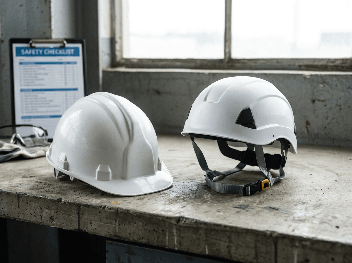 The right construction head protection depends on impact direction, retention needs, electrical exposure, and task movement.