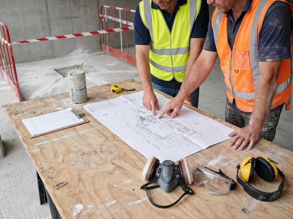 PPE selection should follow a demolition hazard review, structural survey, utility control, and legacy-material check.