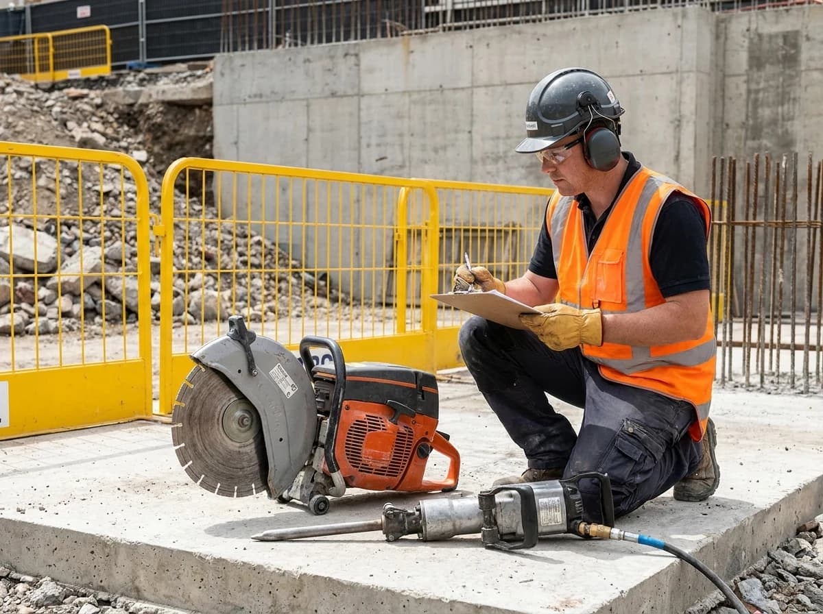 Demolition noise from saws, breakers, drills, and equipment has to be planned with hearing protection that fits the rest of the PPE system.