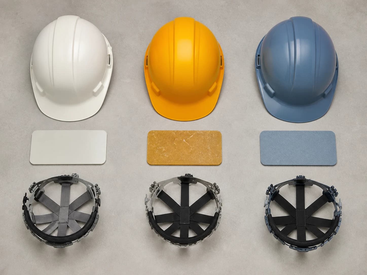 Fiberglass or FRP, ABS, and HDPE identify shell construction, but the exact tested helmet configuration determines suitability.