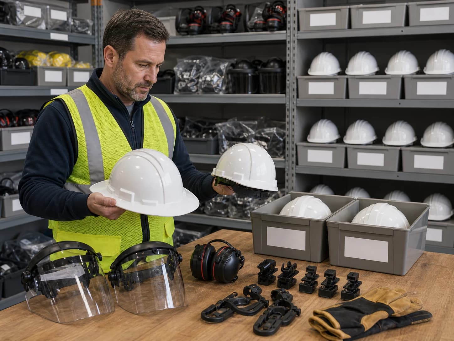 Common mistakes include treating brim shape as the main safety rating and skipping accessory tests before bulk purchase.