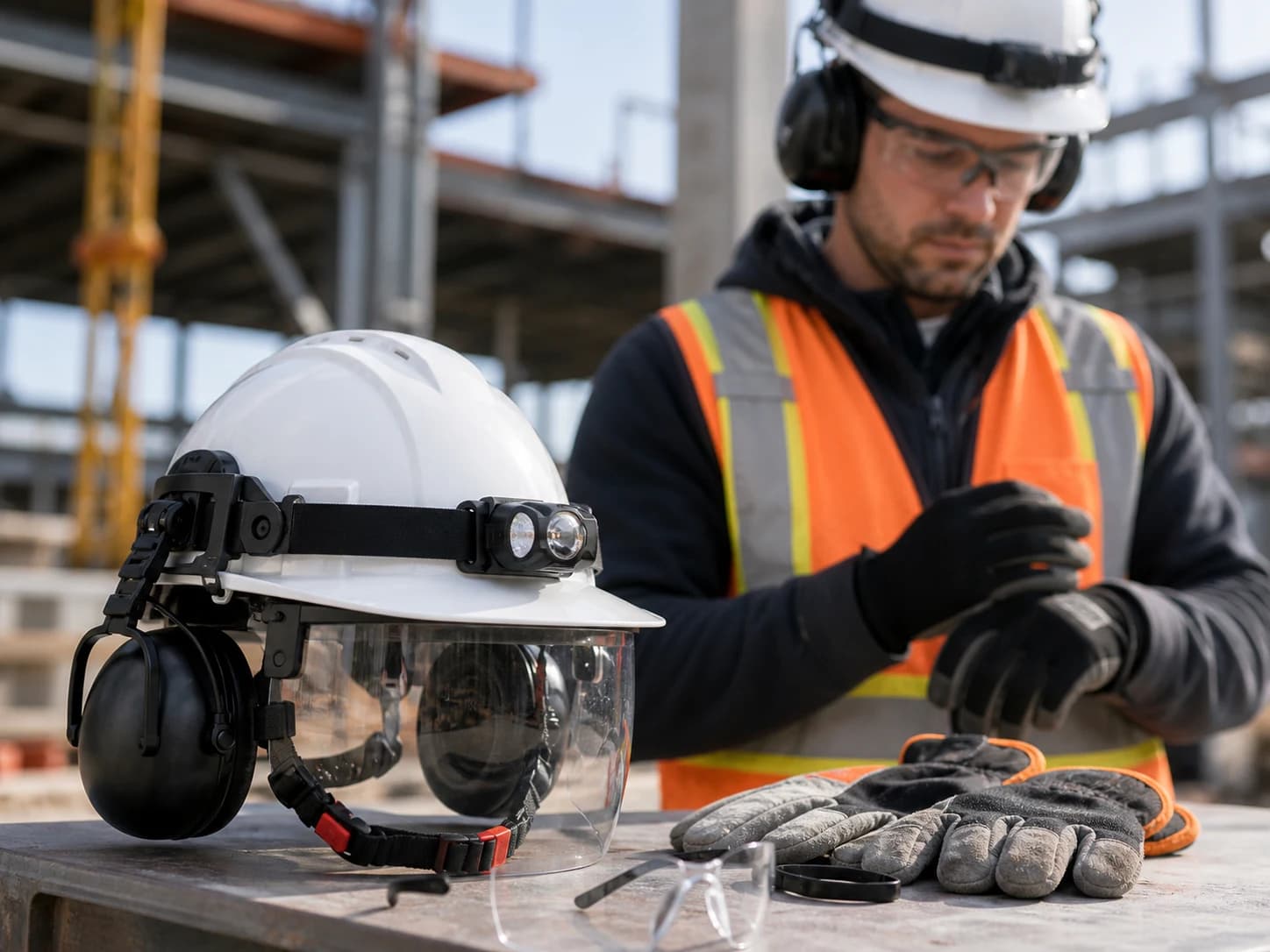 Cap style hard hats are often easier to use with face shields, earmuffs, lamps, and common construction accessories.