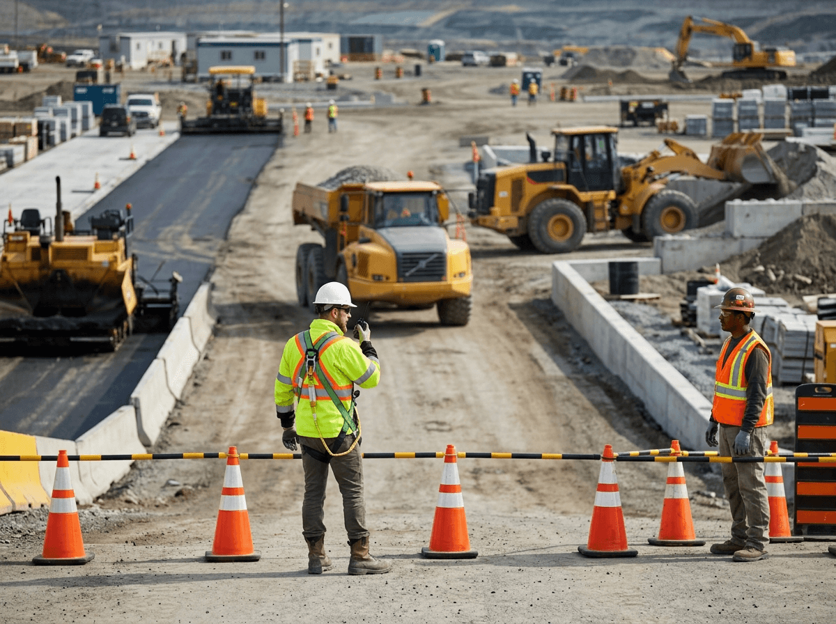 High-visibility clothing helps operators remain visible when they become pedestrians around haul roads, blind spots, traffic, and moving machinery.