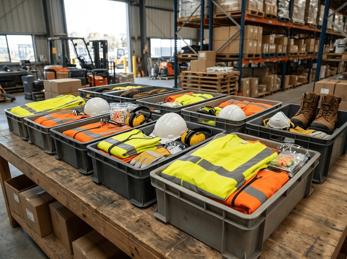 Operator PPE procurement should package baseline cab kits, task modules, sizing, replacement stock, and documentation together.