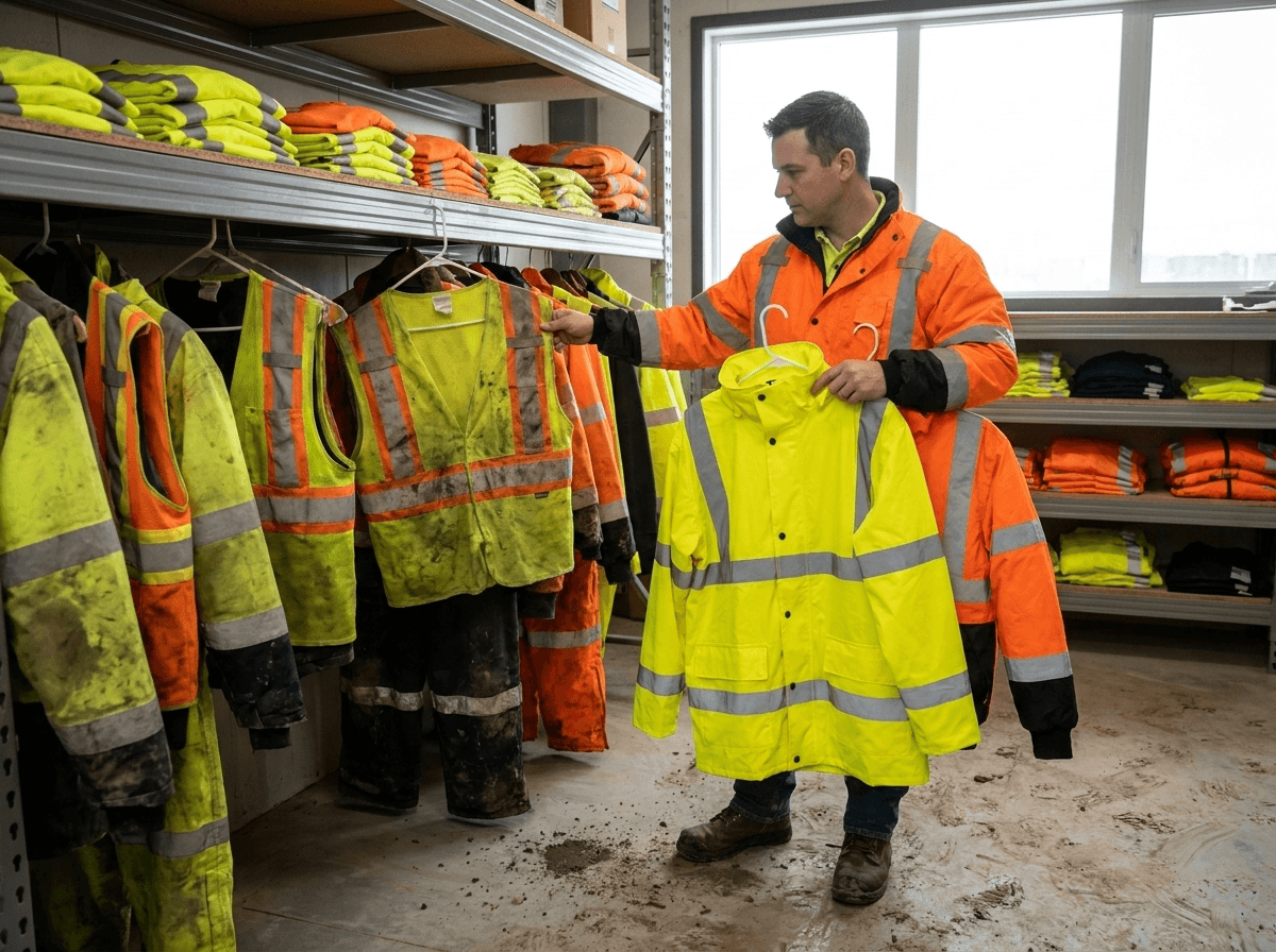 Rain, cold, heat, flame exposure, washing, dirt, and wear all change how long high-visibility clothing remains effective.