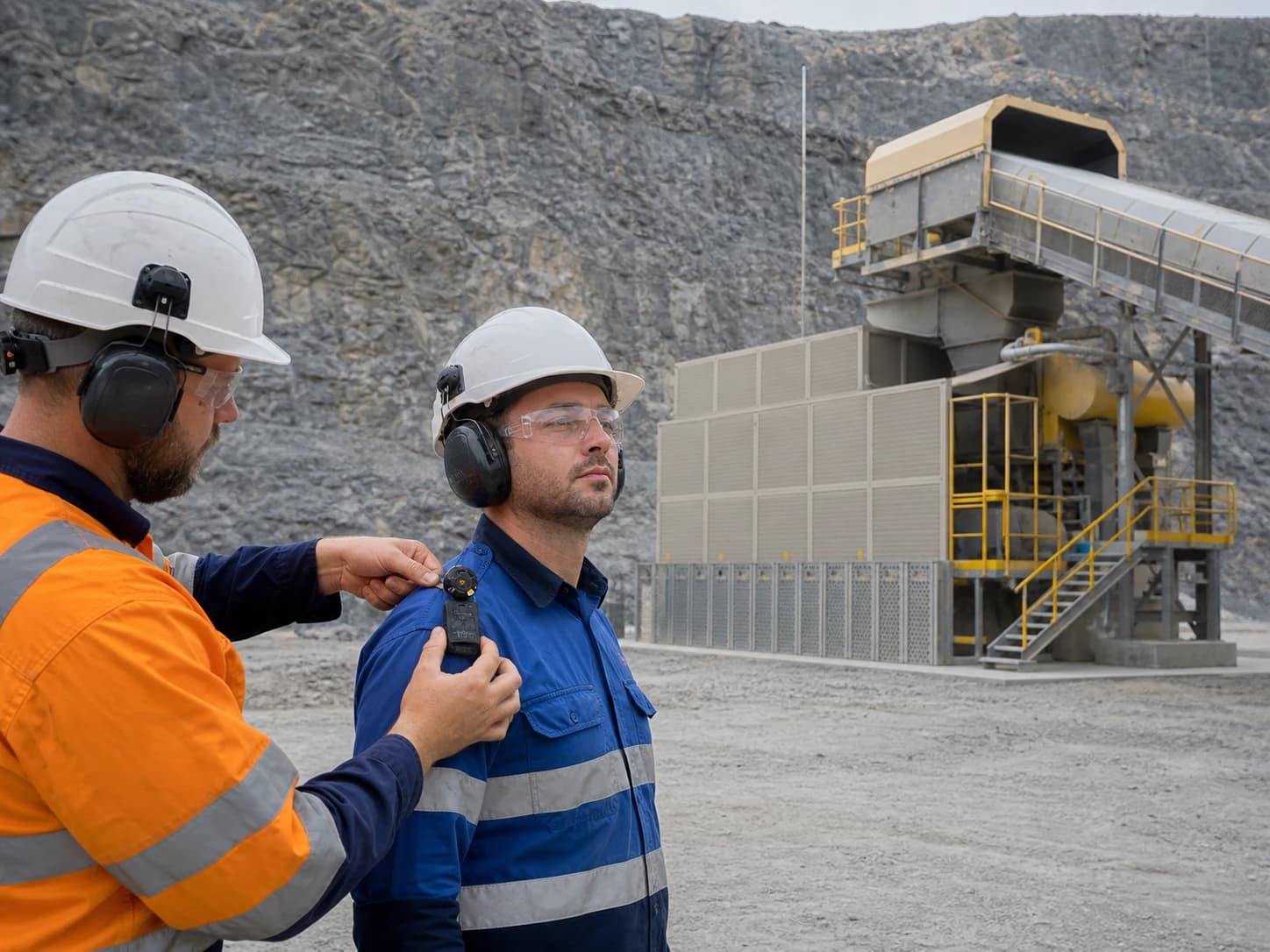 Representative exposure monitoring and feasible source or administrative controls come before hearing protector selection.