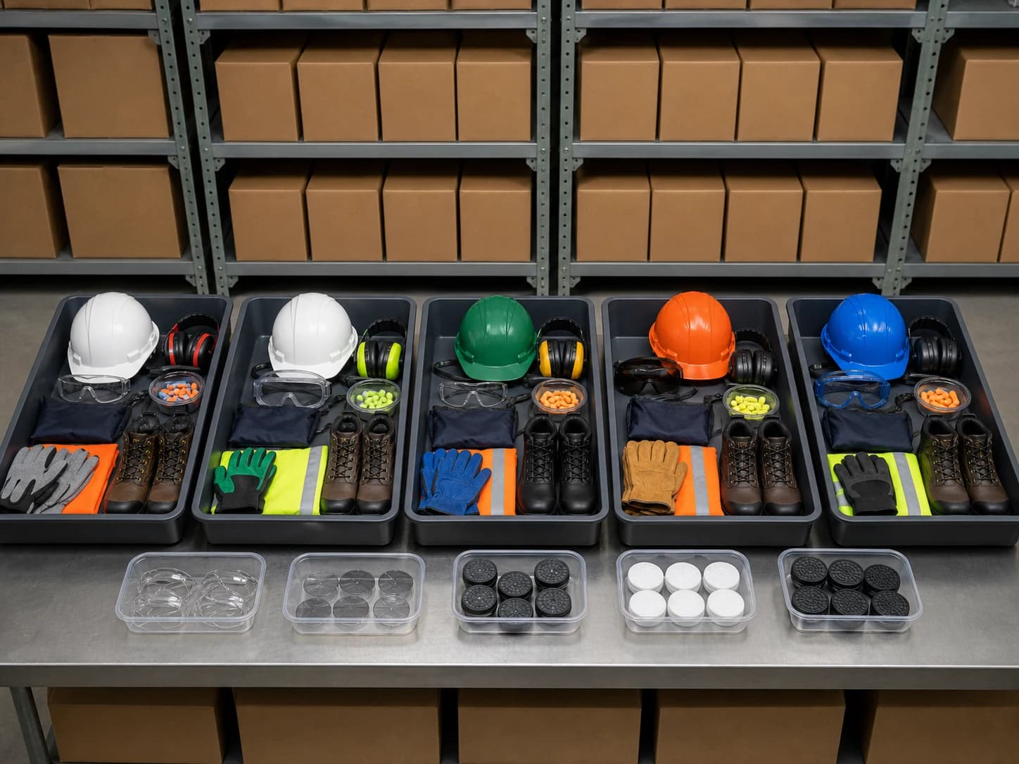 A controlled baseline plus task modules helps supervisors issue PPE without creating one oversized kit for every mine worker.