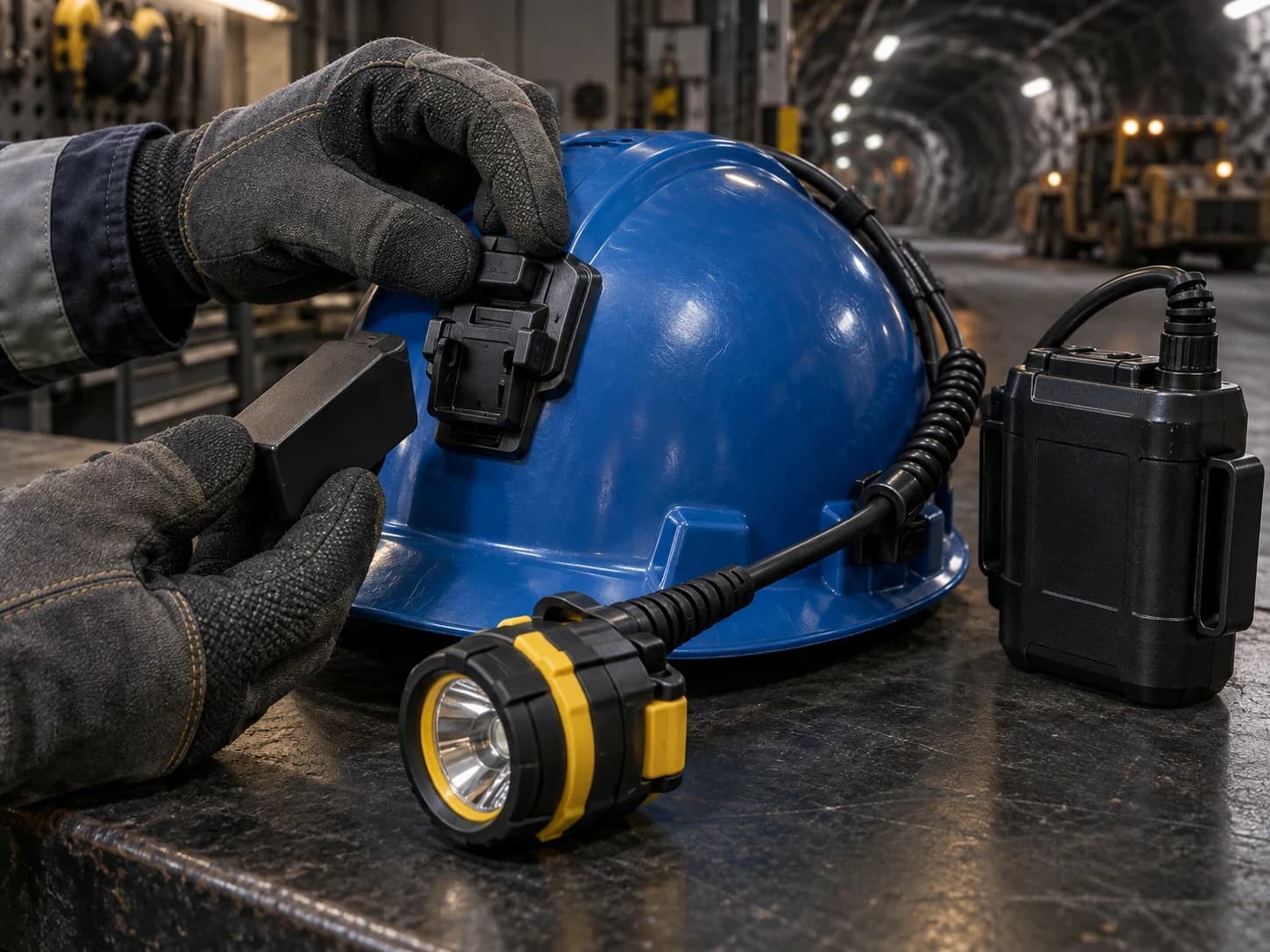 The exact lamp, bracket, cable, battery, beam, approval, and helmet interface need separate checks before bulk approval.