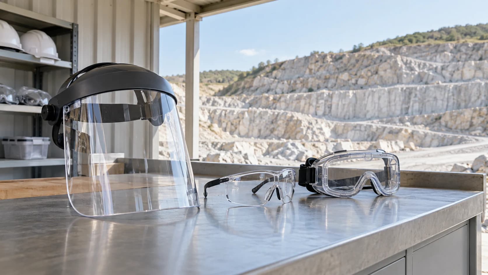 Eye and Face Protection for Quarry and Crusher Work