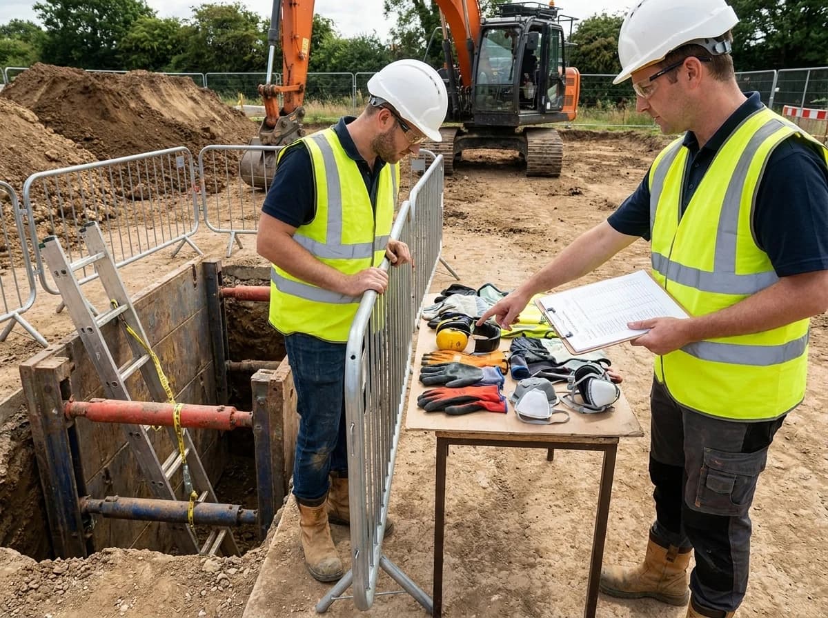 Trenching PPE planning should sit inside a broader excavation safety program that includes protective systems and competent-person review.