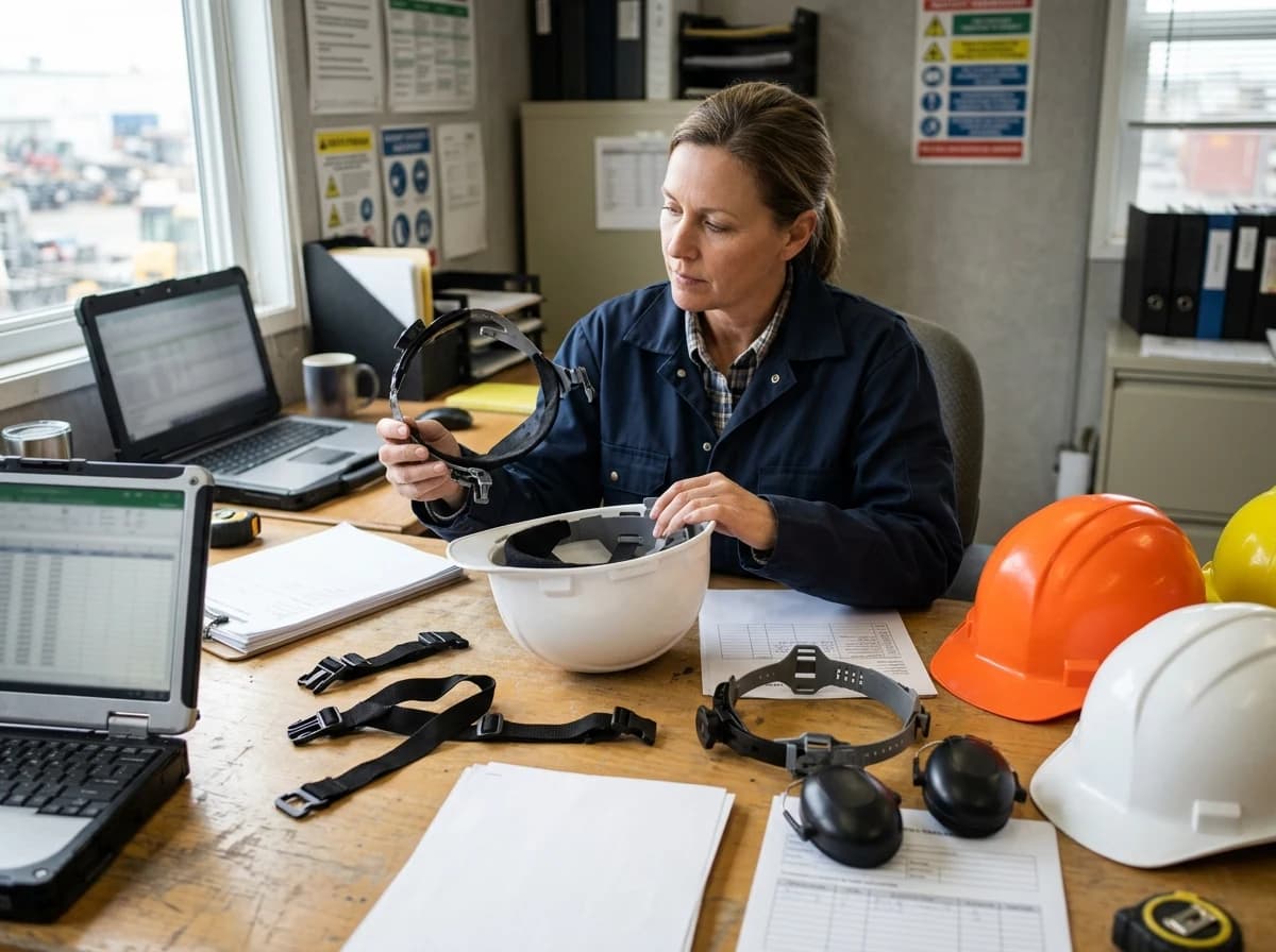 A strong hard hat RFQ includes type, class, shell style, retention, accessory compatibility, replacement parts, and documentation.