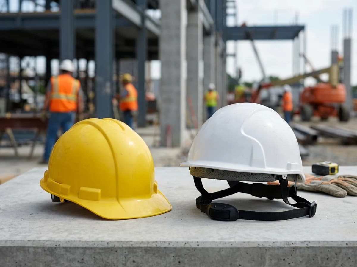 Type 1 and Type 2 hard hats solve different impact exposure problems, so buyers should specify the required type before choosing color or price.