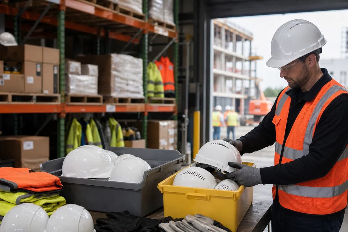 Different construction crews can need different shell choices inside one contractor head protection order.