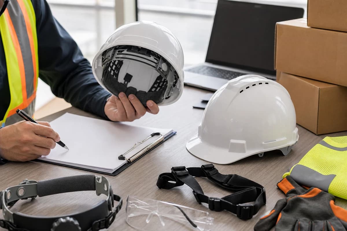 A strong hard hat RFQ separates Type, Class, vented or non-vented shell, accessories, samples, and documentation.