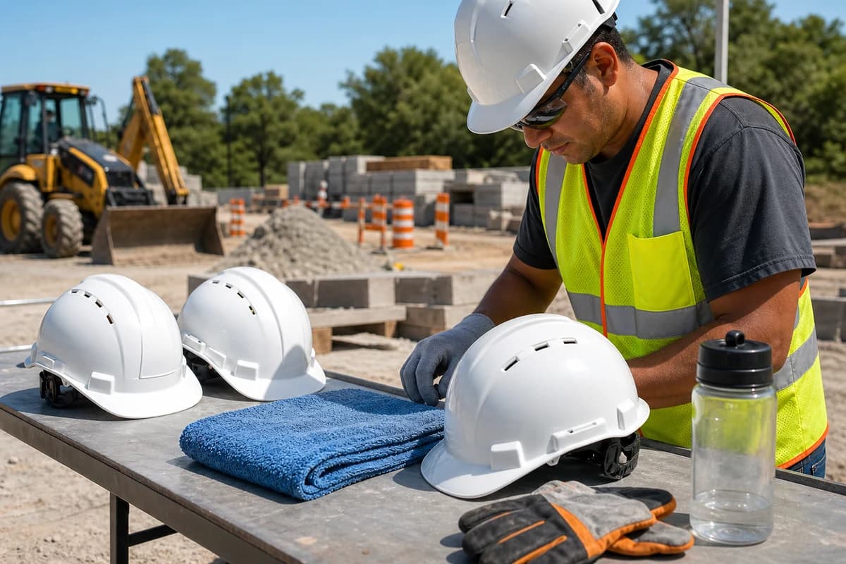 Vented hard hats can improve airflow and worker acceptance where electrical exposure is controlled out.