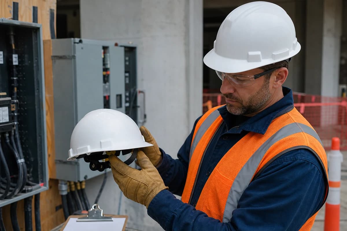 Non-vented hard hats are often the safer starting point where electrical protection or conservative site issue matters.