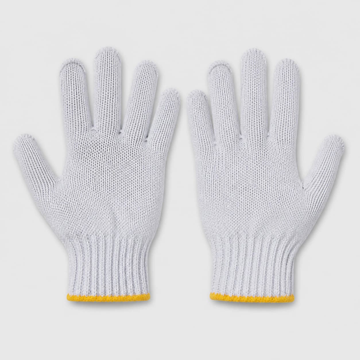 Pair of 600g bleached cotton string work gloves