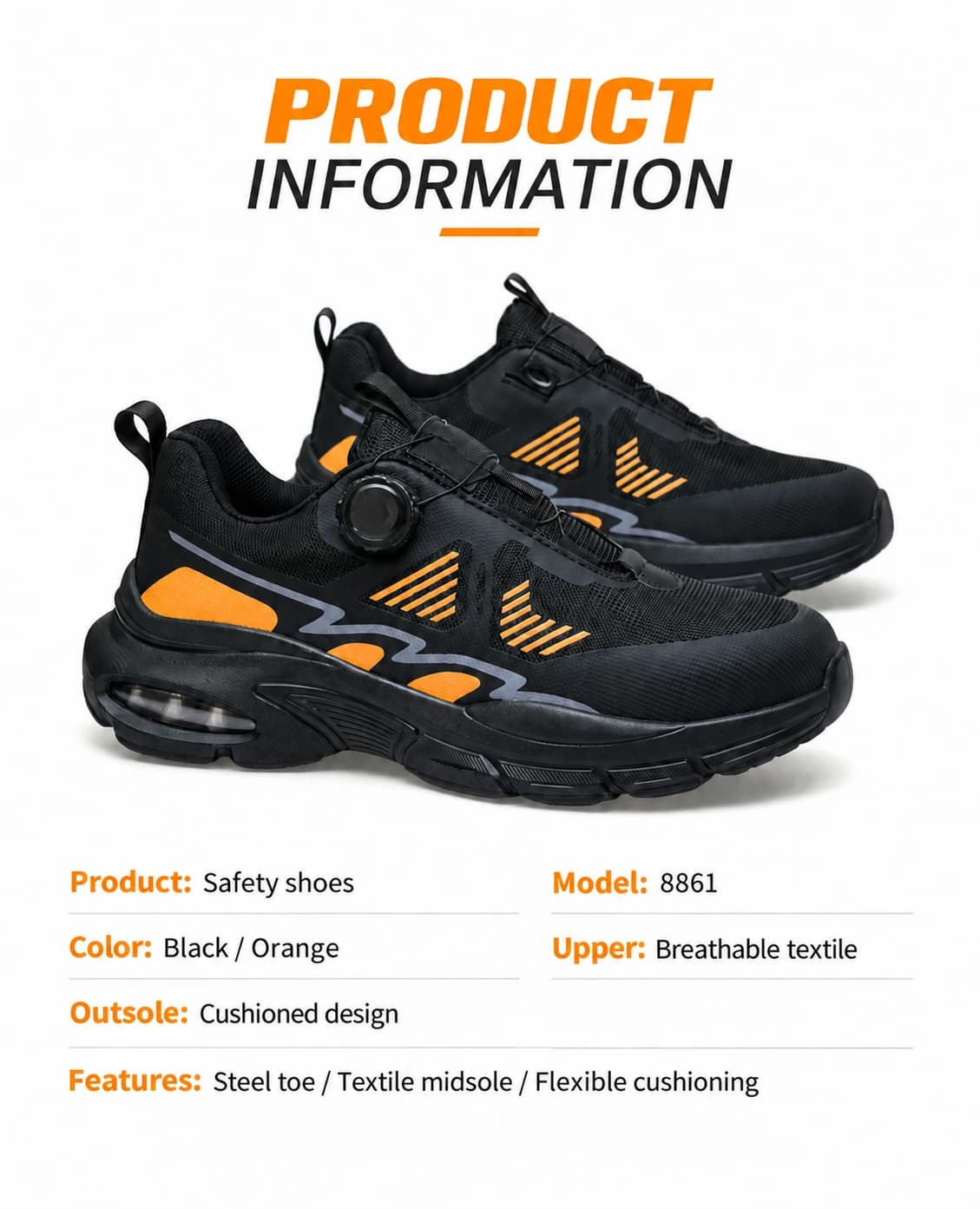 Model 8861 materials and product information
