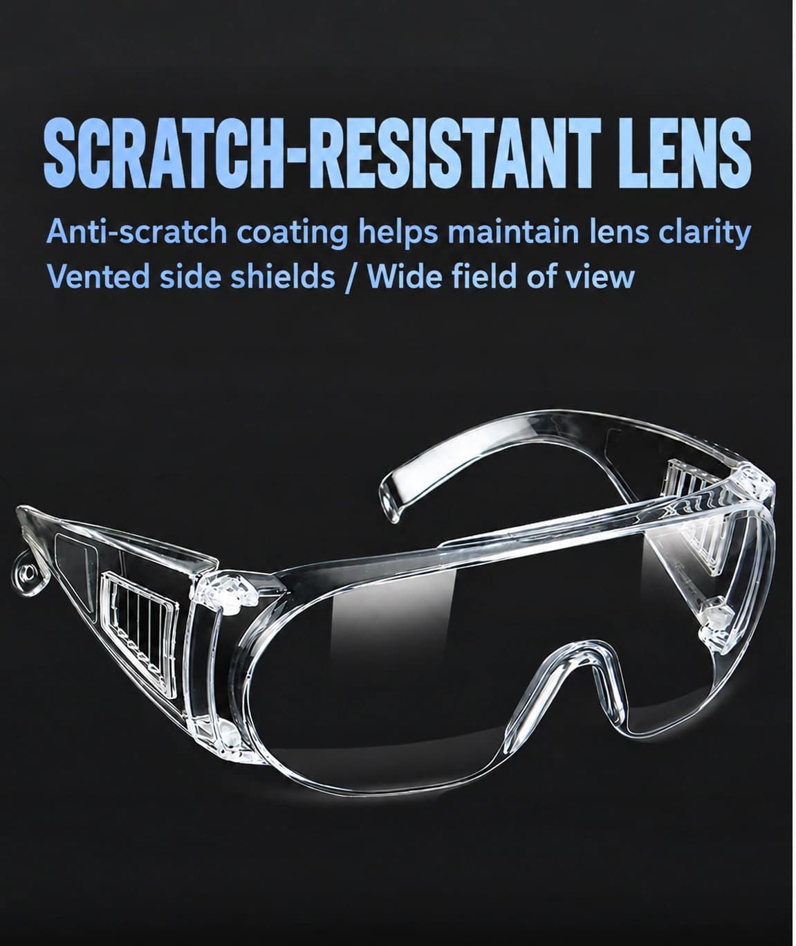 Safety glasses anti-scratch coating