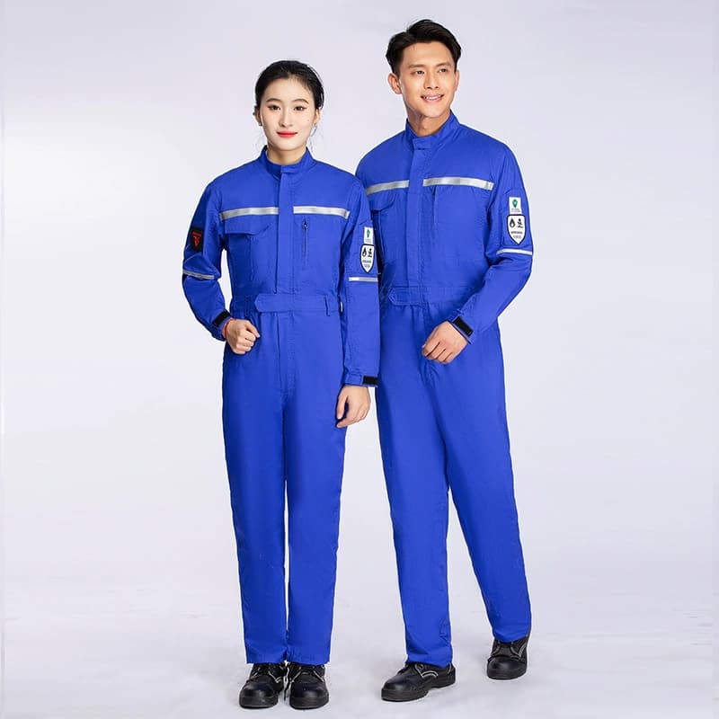 Flame-Resistant Anti-Static Reflective Work Coverall