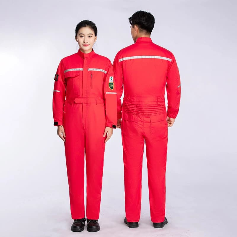 Acid/Alkali-Resistant Anti-Static Reflective Work Coverall
