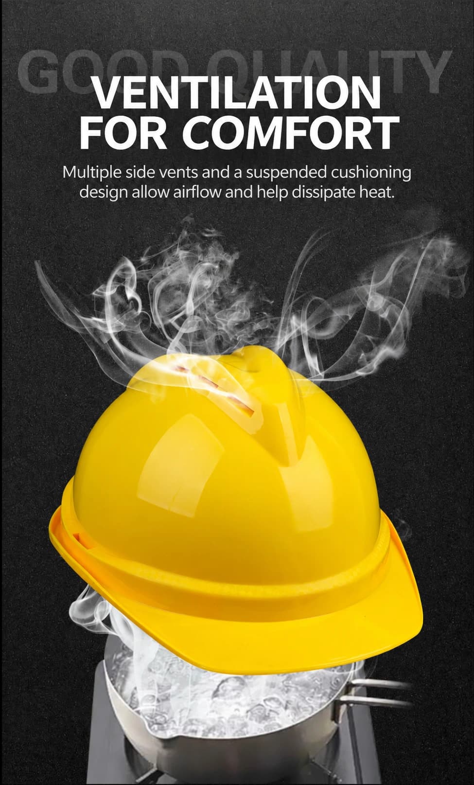 side ventilation and suspended lining design