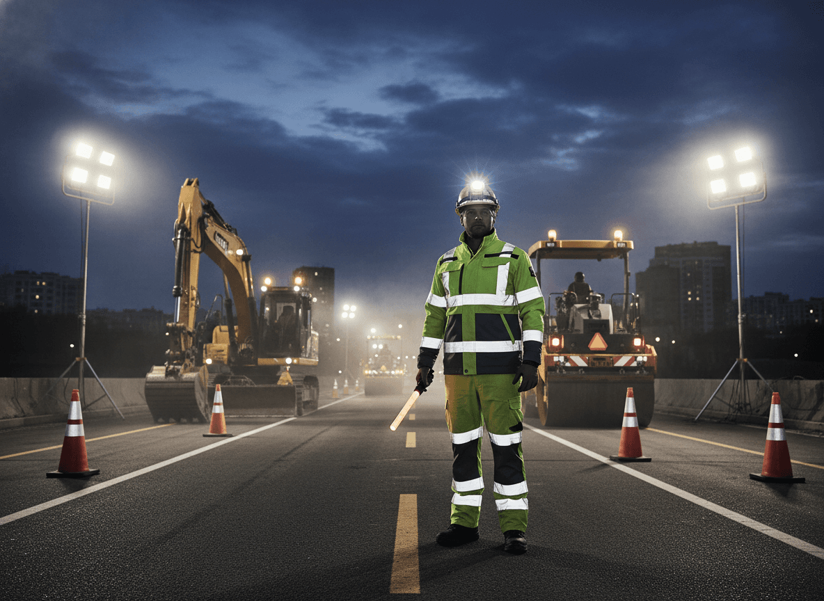 PPE for Night Construction and Low Visibility Work