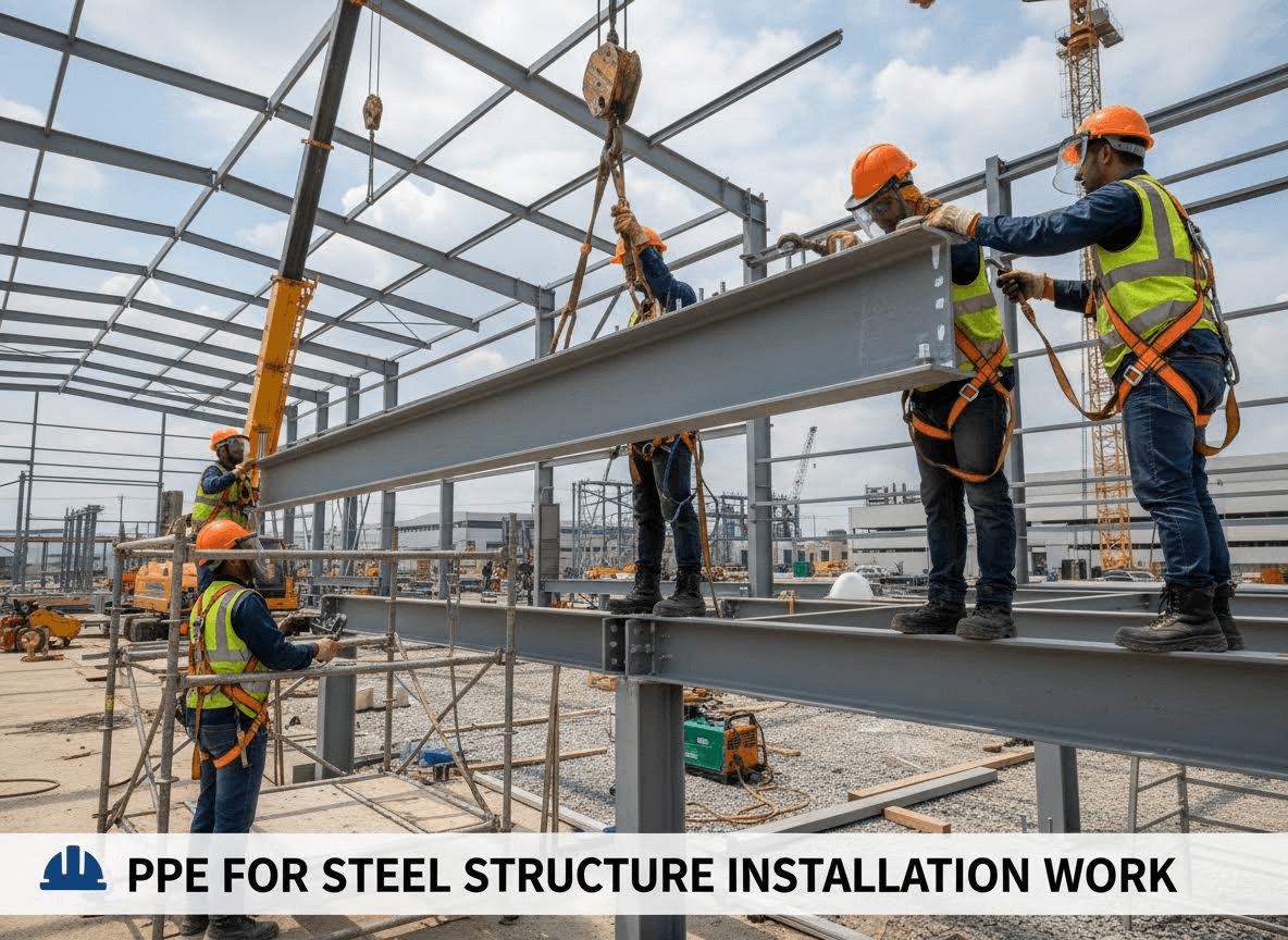 PPE for Steel Structure Installation Work